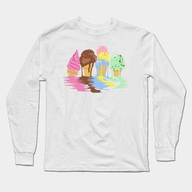 Ice Cream Long Sleeve T-Shirt by rcaldwell